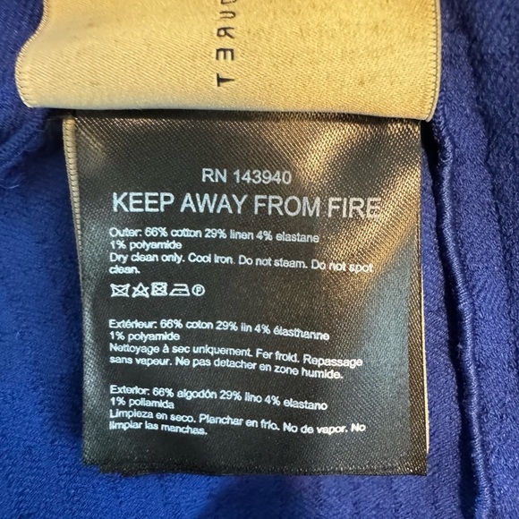 NWT Roland Mouret Electric Blue Stretch Boucle Check Middlesmoor Crepe Top Sz 4 - Picture 7 of 12